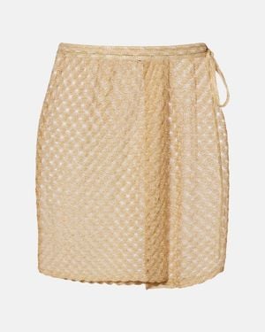 Missoni Lame Wrap Skirt - Natural