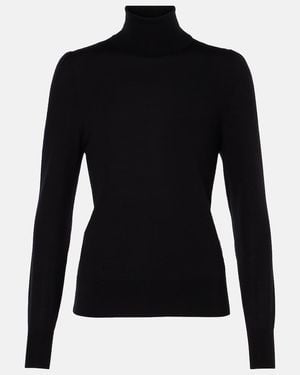 Dries Van Noten Rollkragenpullover Aus Wolle - Schwarz