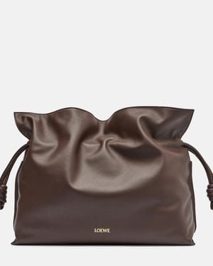 Loewe Tote Bag Flamenco Large Aus Leder - Braun