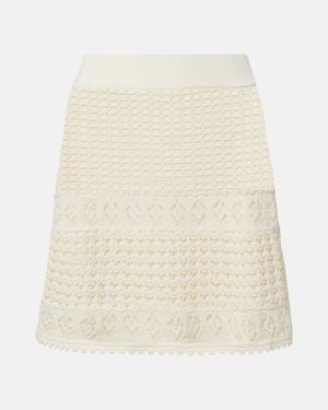Eres Angela Crochet Miniskirt - White
