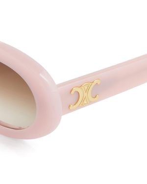Celine Oval Acetate Sunglasses - Pink