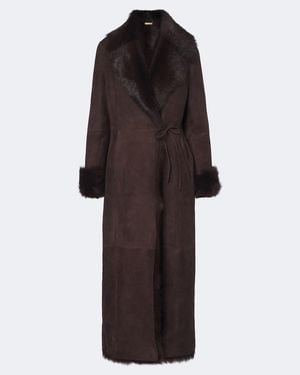 Nour Hammour Joni Shearling Jacket - Brown