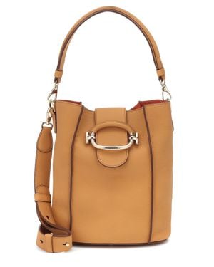 Tod's Bucket-Bag T Ring aus Leder - Braun