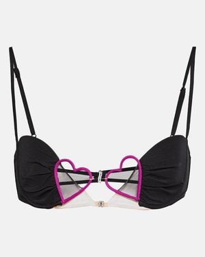 Nensi Dojaka Embellished Bra Top - Brown