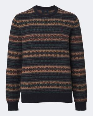 Polo Ralph Lauren Pullover Fair Isle Aus Wolle - Grau