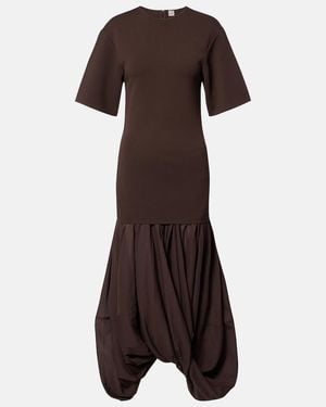 TOTEME Midikleid Cocoon - Braun
