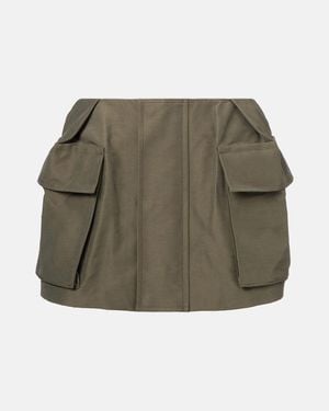 Sacai Cotton-Blend Shorts - Green