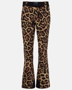 Goldbergh Purr Leopard-Print Ski Pants - Brown