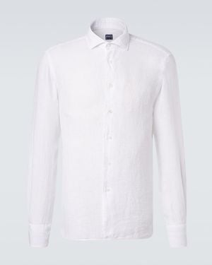 Fedeli Linen Shirt - White