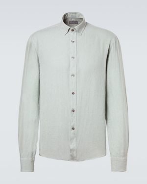 Canali Linen Shirt - Blue