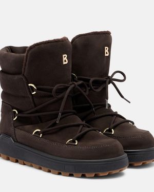 Bogner Ankle Boots Chamonix 11 Aus Veloursleder - Schwarz