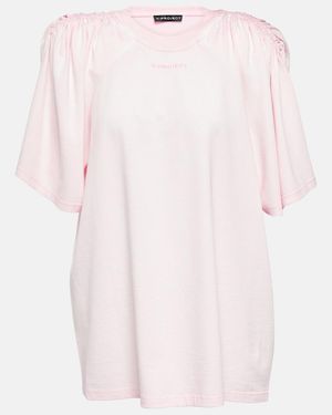 Y. Project Embroidered Cotton Top - Pink