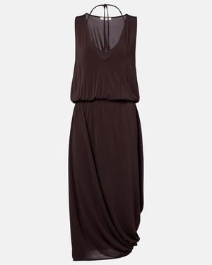Lemaire Draped Midi Dress - Purple