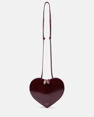 Alaïa Le Cour Patent Leather Crossbody Bag - Purple