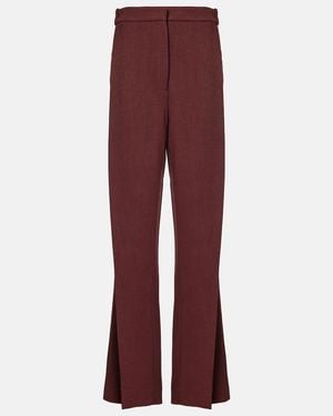 TOVE Gabrielle Wide-Leg Pants - Red