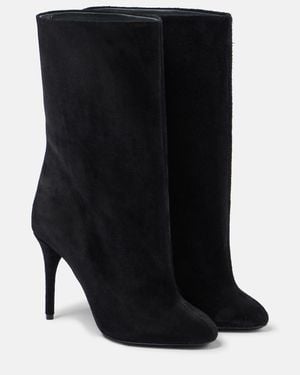 Alaïa Suede Ankle Boots - Black