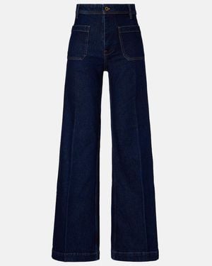 Polo Ralph Lauren High-Rise Wide-Leg Jeans - Blue