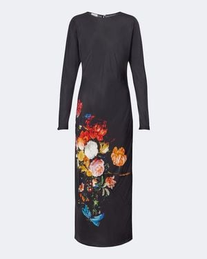 Dries Van Noten Abito Lungo - Blu