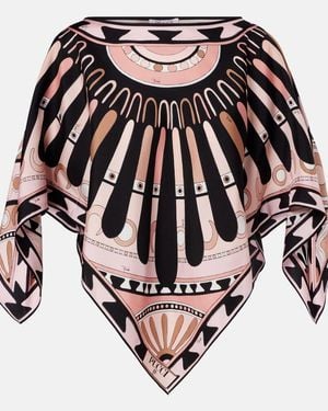 PUCCI Soleil Silk Twill Blouse - Pink