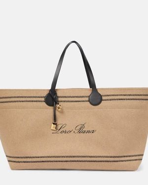 Loro Piana Tasman Extra Large Tote Bag - Natural