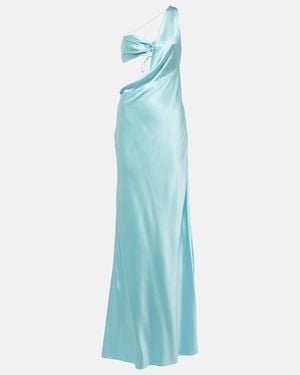 The Sei One-Shoulder Silk Gown - Blue