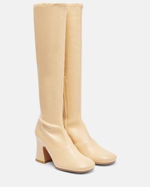 Chloé Janis 80 Knee-High Boots - Natural