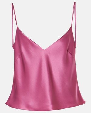 Galvan London Ischia Satin Camisole - Pink