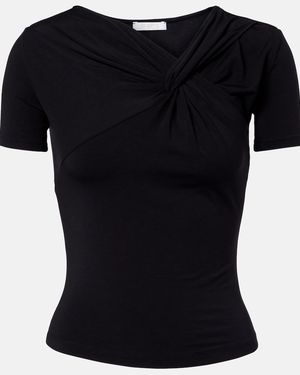 Eres Anna Gathered T-Shirt - Black