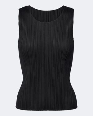Pleats Please Issey Miyake Basics Pleated Top - Black