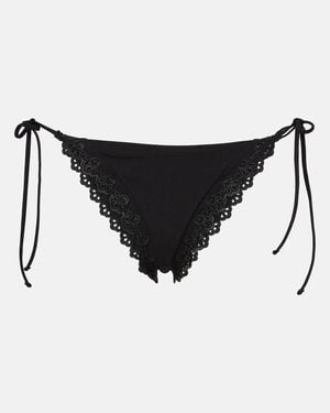 Ulla Johnson Cecilia Scalloped Bikini Bottom - Black