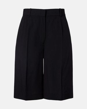 TOTEME High-Rise Bermuda Shorts - Blue