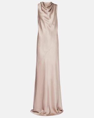 Brunello Cucinelli Silk Gown - Natural