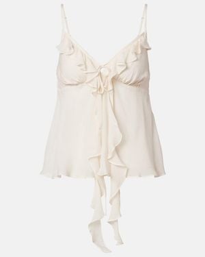 Poupette Camille Ruffled Camisole - Natural