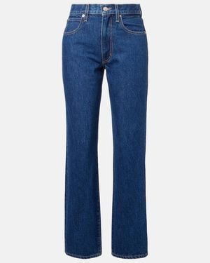 SLVRLAKE Denim Sophie High-Rise Straight Jeans - Blue