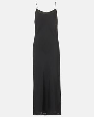 TOTEME Silk Satin Slip Dress - Black