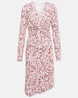 Isabel Marant Jadiya Printed Jersey Midi Dress - Pink