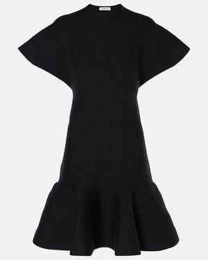 Alaïa Wool-Blend Minidress - Black