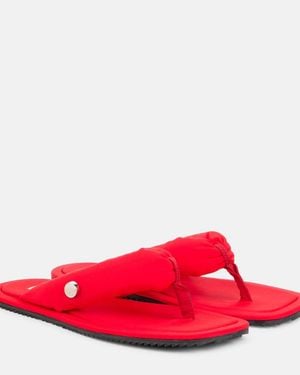 The Attico Indie Canvas Thong Sandals - Red