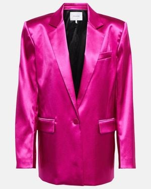 FRAME Blazer en sarga de lana - Rosa