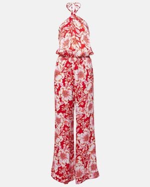 Poupette Mono Isabelle Floral - Rojo