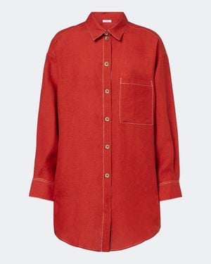 Eres Chemise Flashing En Lin - Rouge