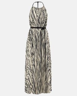 Proenza Schouler Frida Printed Chiffon Maxi Dress - White
