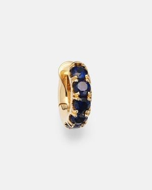 Spinelli Kilcollin Mini Macro Hoop 18kt Yellow Gold Single Earring With Sapphires - Blue