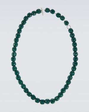 Jil Sander Beaded Necklace - Blue