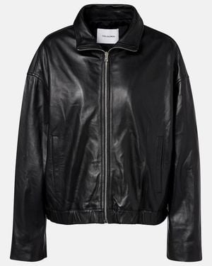 Yves Salomon Leather Jacket - Black