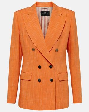 Etro Double-Breasted Blazer - Orange