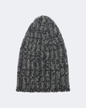 KHAITE Lake Cashmere, Mohair, And Silk Beanie - Grey