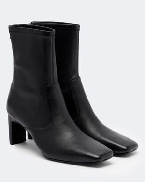 A.Emery Torres Leather Ankle Boots - Black