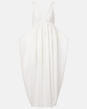 Rohe Cotton-Blend Maxi Dress - White