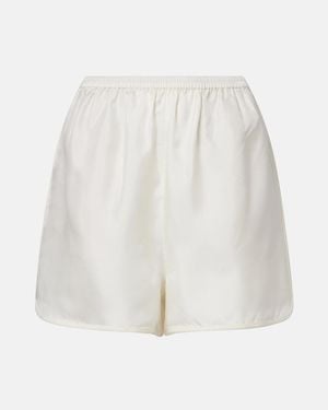 Rohe Shorts De Seda - Blanco